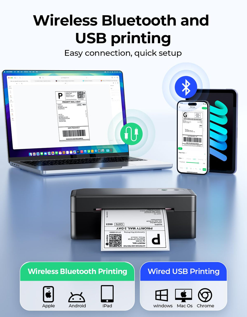 Bluetooth Thermal Label Printer K241