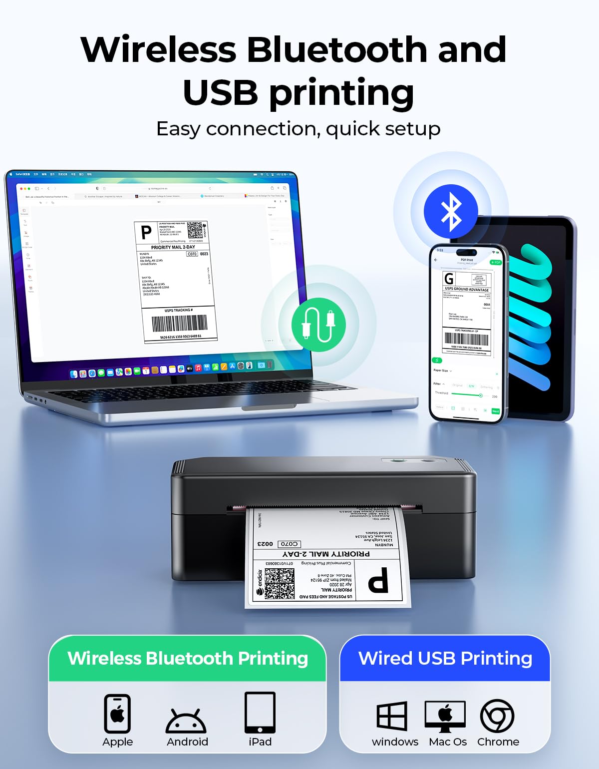 Bluetooth Thermal Label Printer K241