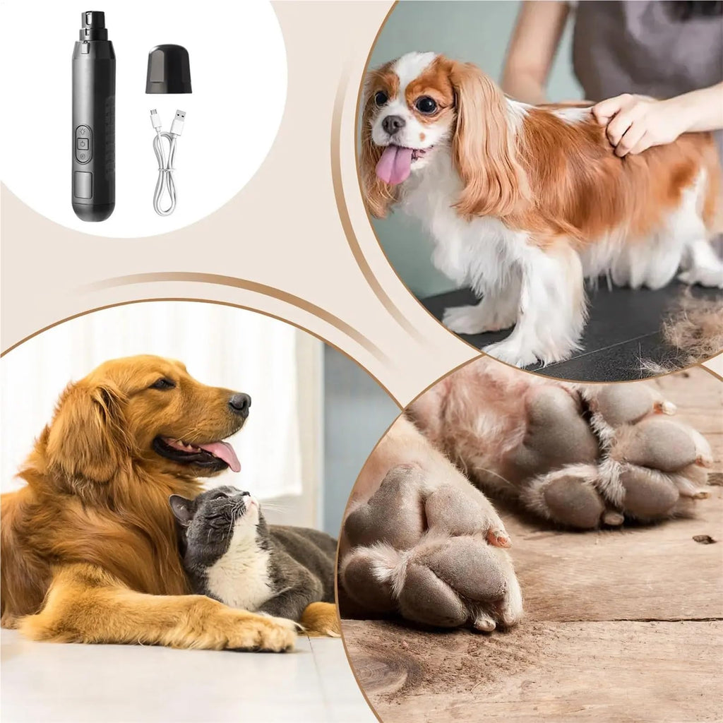 Silent Electric USB Rechargeable Pet Nail Grinder G27322
