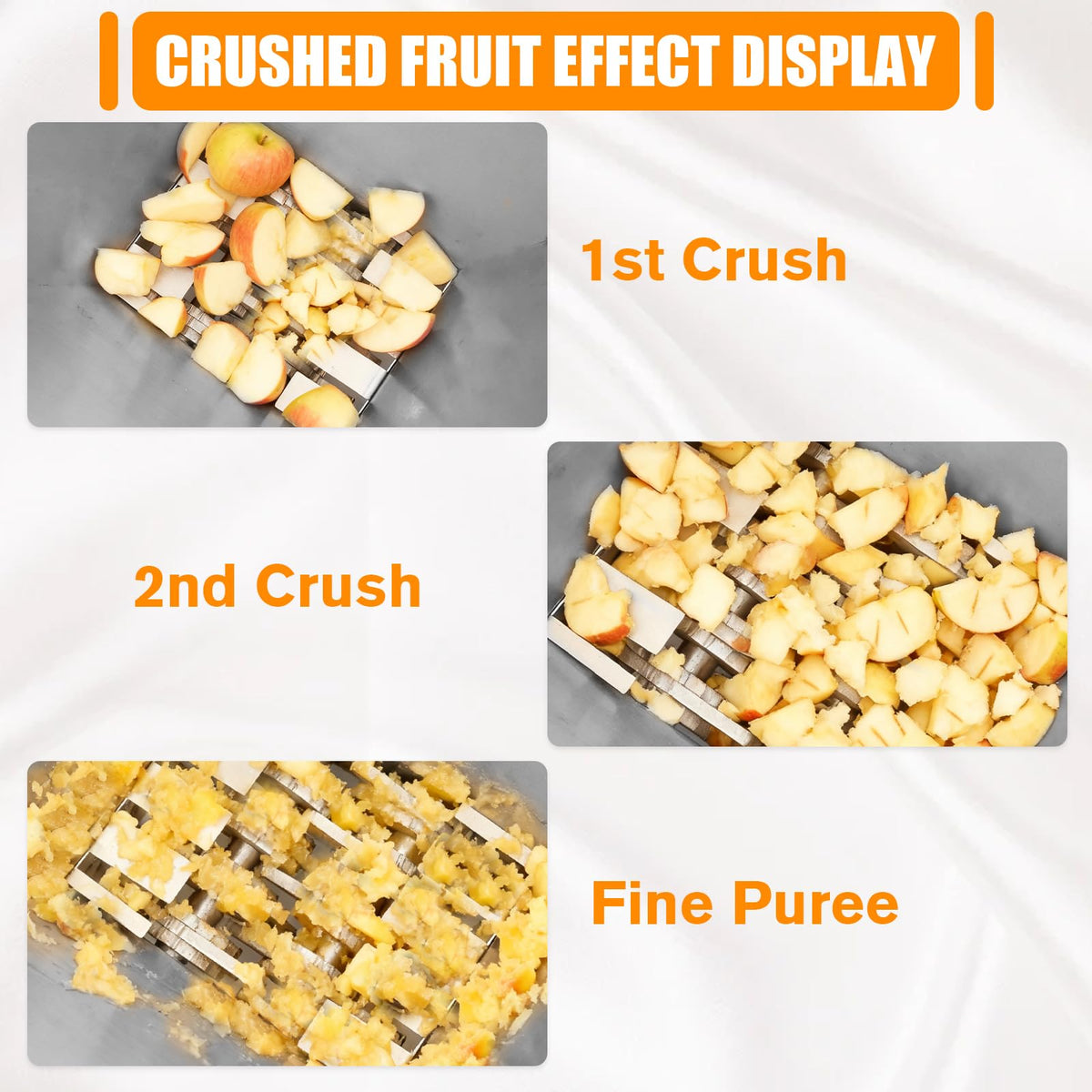 4L Stainless Steel Electric Fruit Crusher J994699