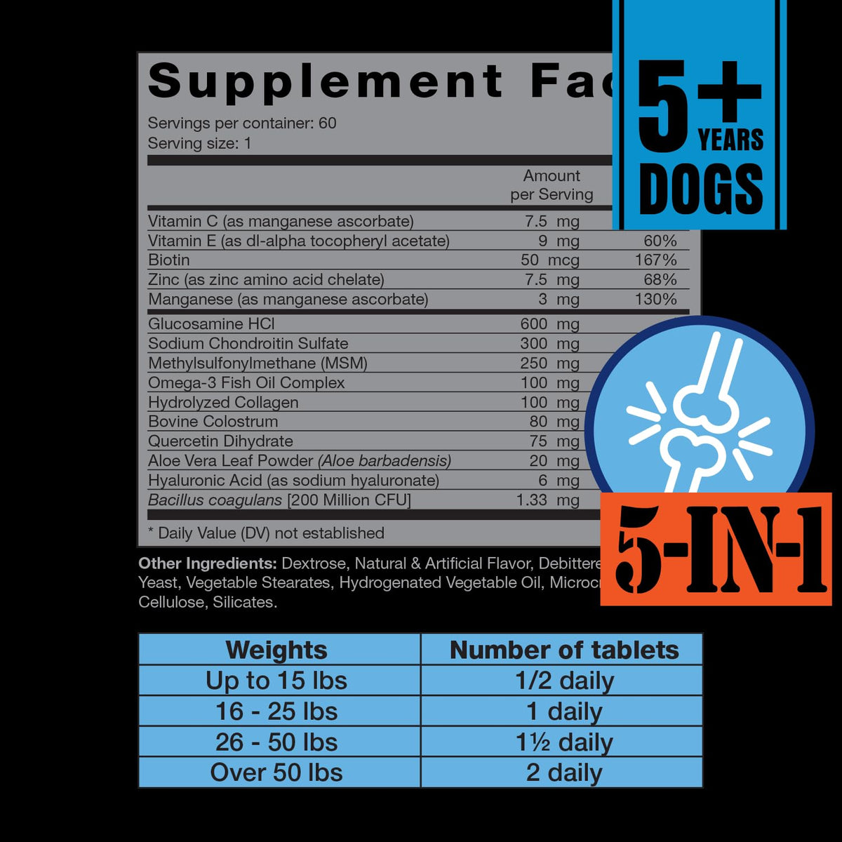 Glucosamine Hip & Joint Supplement 60 Chewable Tablet V904958