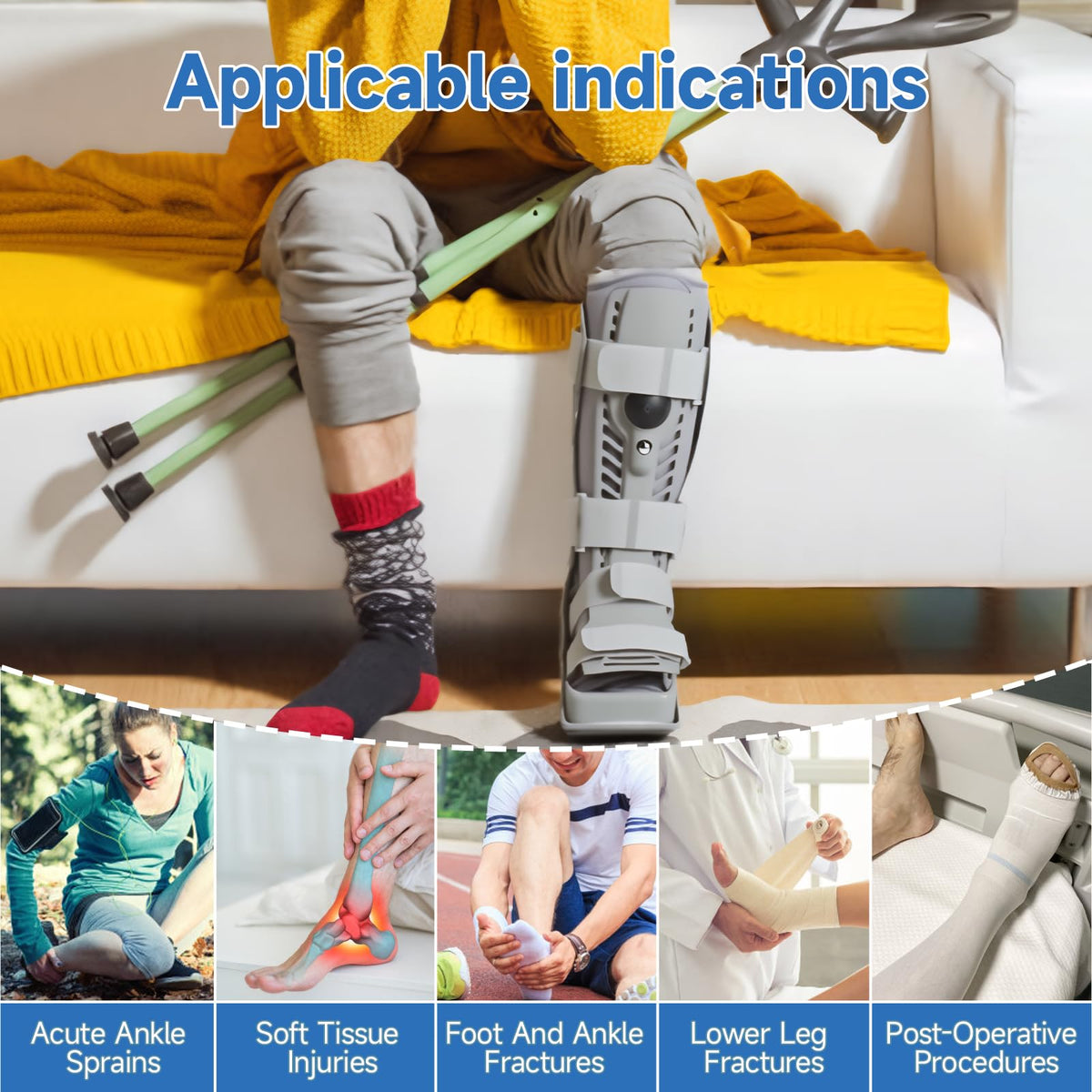 Tall Inflatable Orthopaedic Walking Boot D281