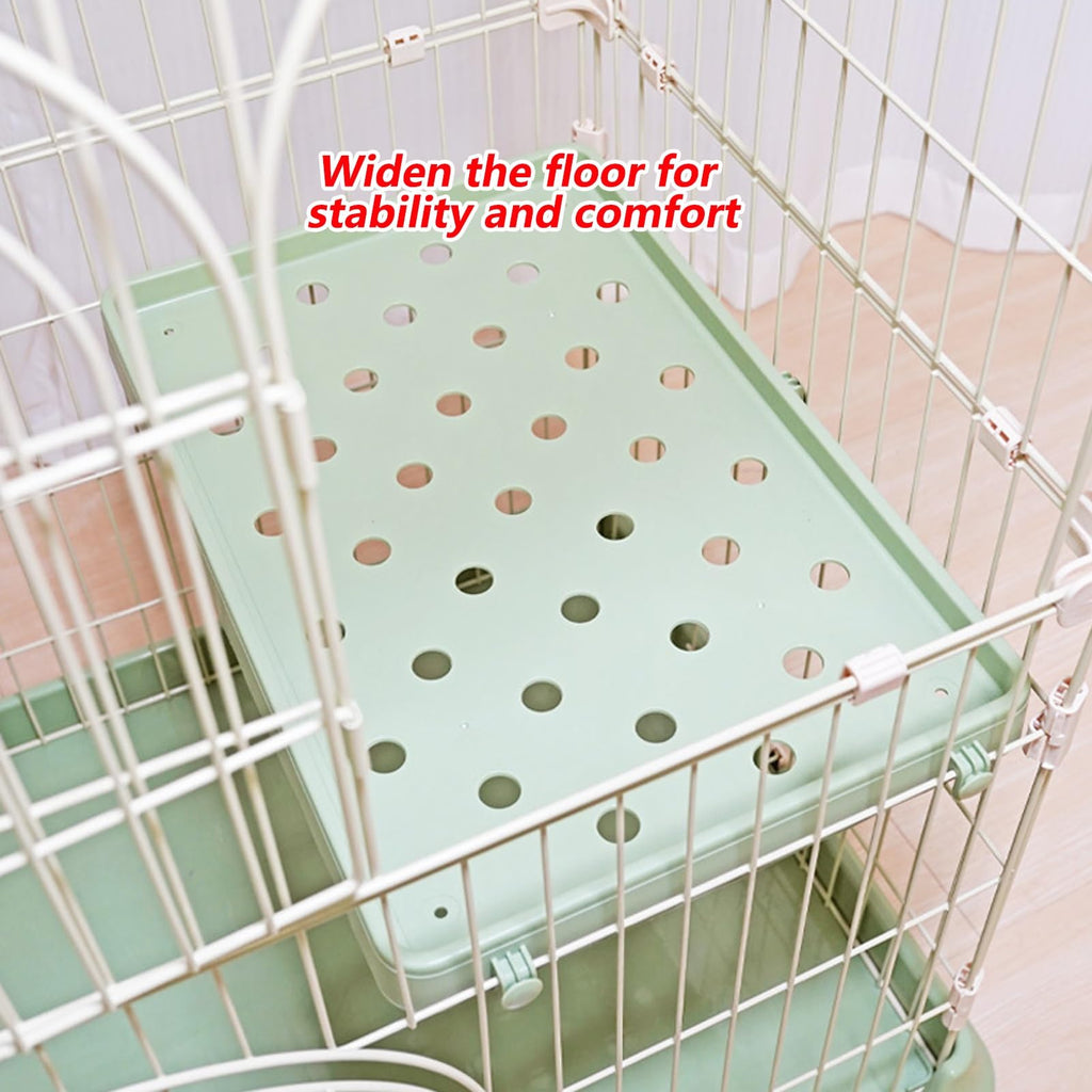 3/4-Tier Cat Cage Playpen with 3 Platforms, 3 Doors & 2 Ramps N688