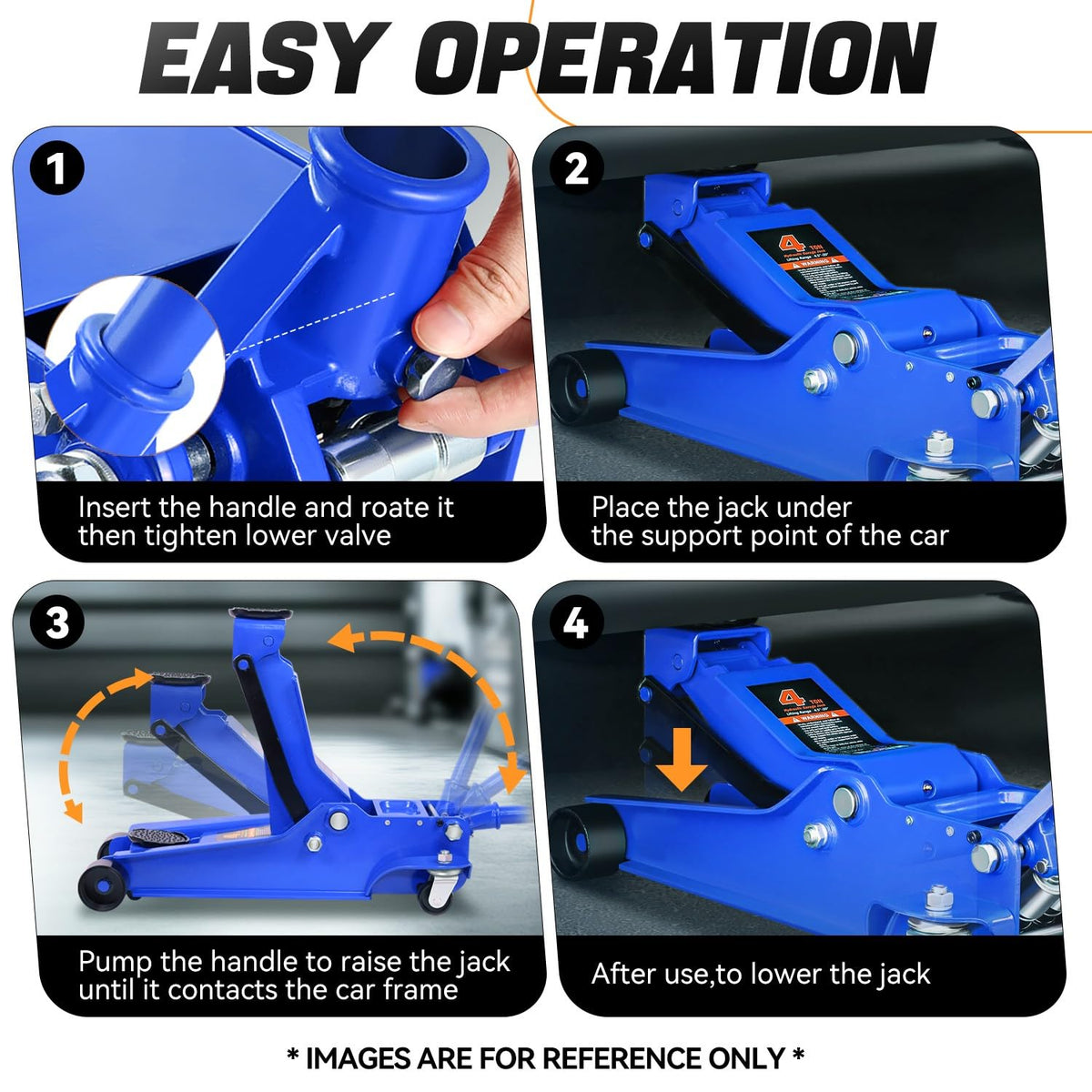 4 Ton Low Profile Floor Jack C5616