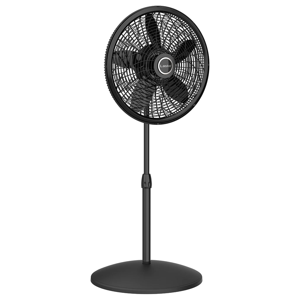 White 16 Inch and Black 18 Inch Oscillating Pedestal Stand Fans K63651