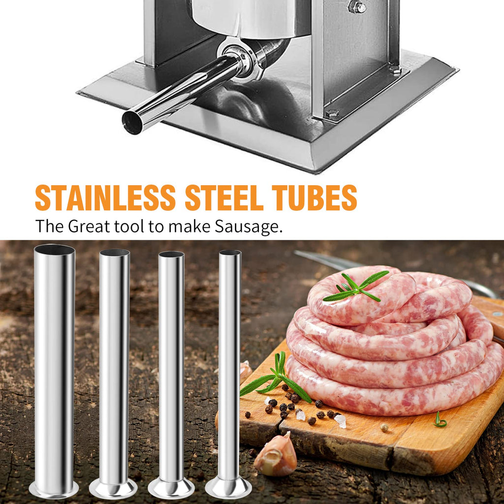 Stainless Steel Sausage Stuffer with 4 Nozzles V981478