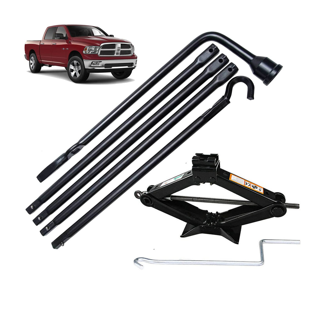 Spare Tire Tool Kit with Case & Scissor Jack 2 Ton Q233