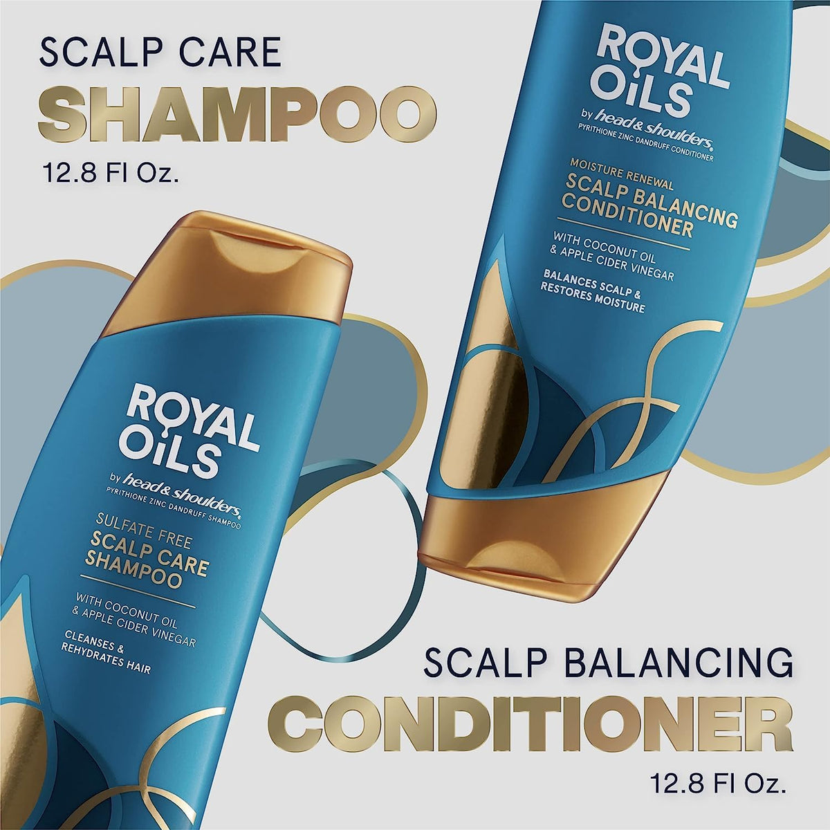 Shampoo and Conditioner Set 1% Pyrithione Zinc 12.8 fl oz D730