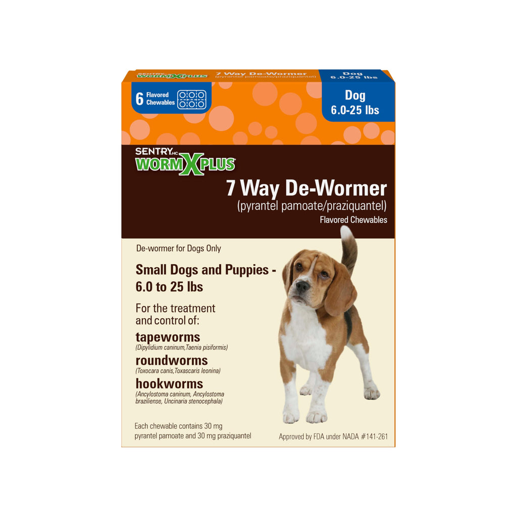 7 Way De-Wormer Chewables for Dogs, 6 Count S89512