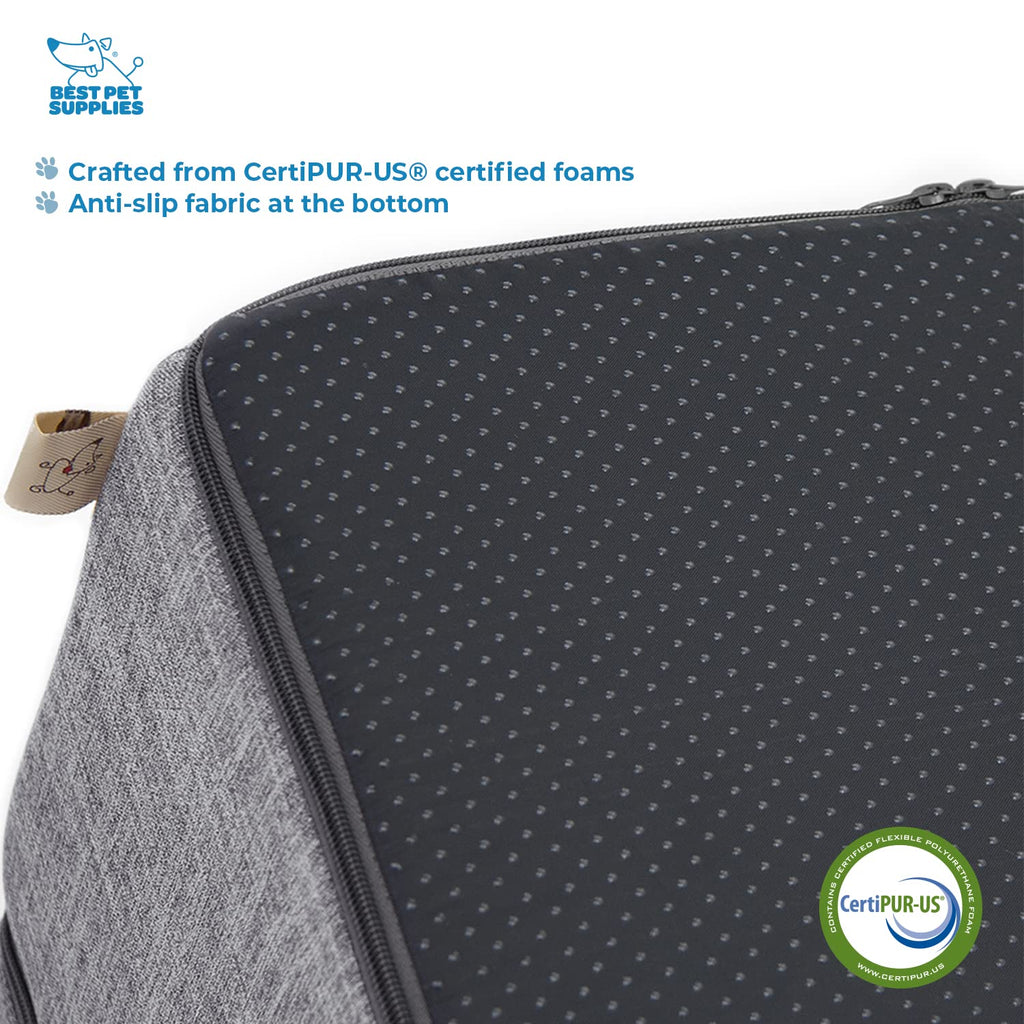 Foldable 3-Step Dog Stair and Pet Ramp J365957