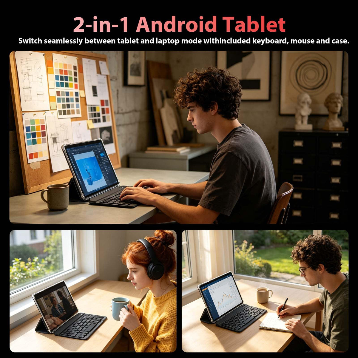 10 Inch Android Tablet with Keyboard W89461