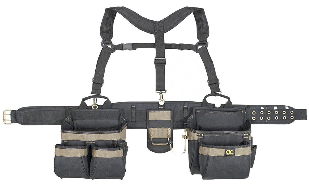 Heavy Duty 5 Piece Tool Belt Apron, 31 Pocket, Black A695