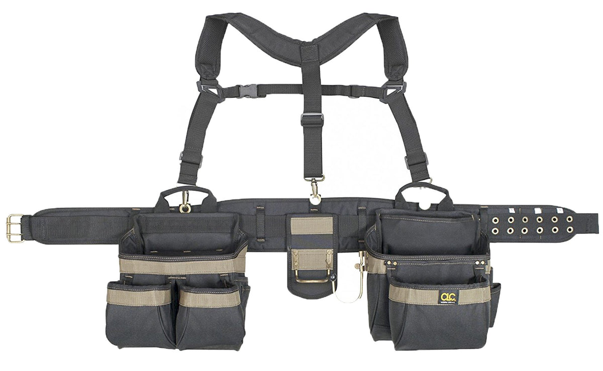 Heavy Duty 5 Piece Tool Belt Apron, 31 Pocket, Black A695
