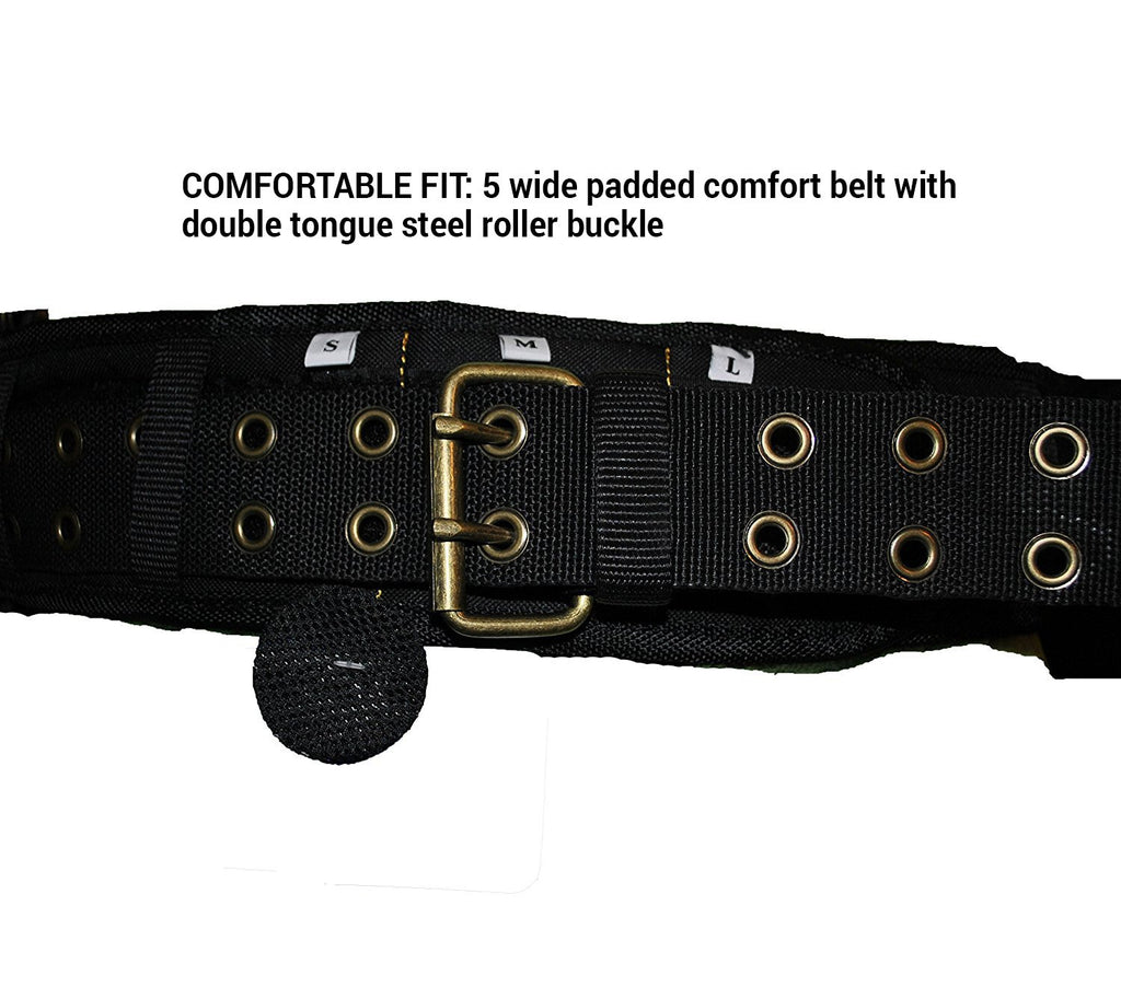 Heavy Duty 5 Piece Tool Belt Apron, 31 Pocket, Black A695
