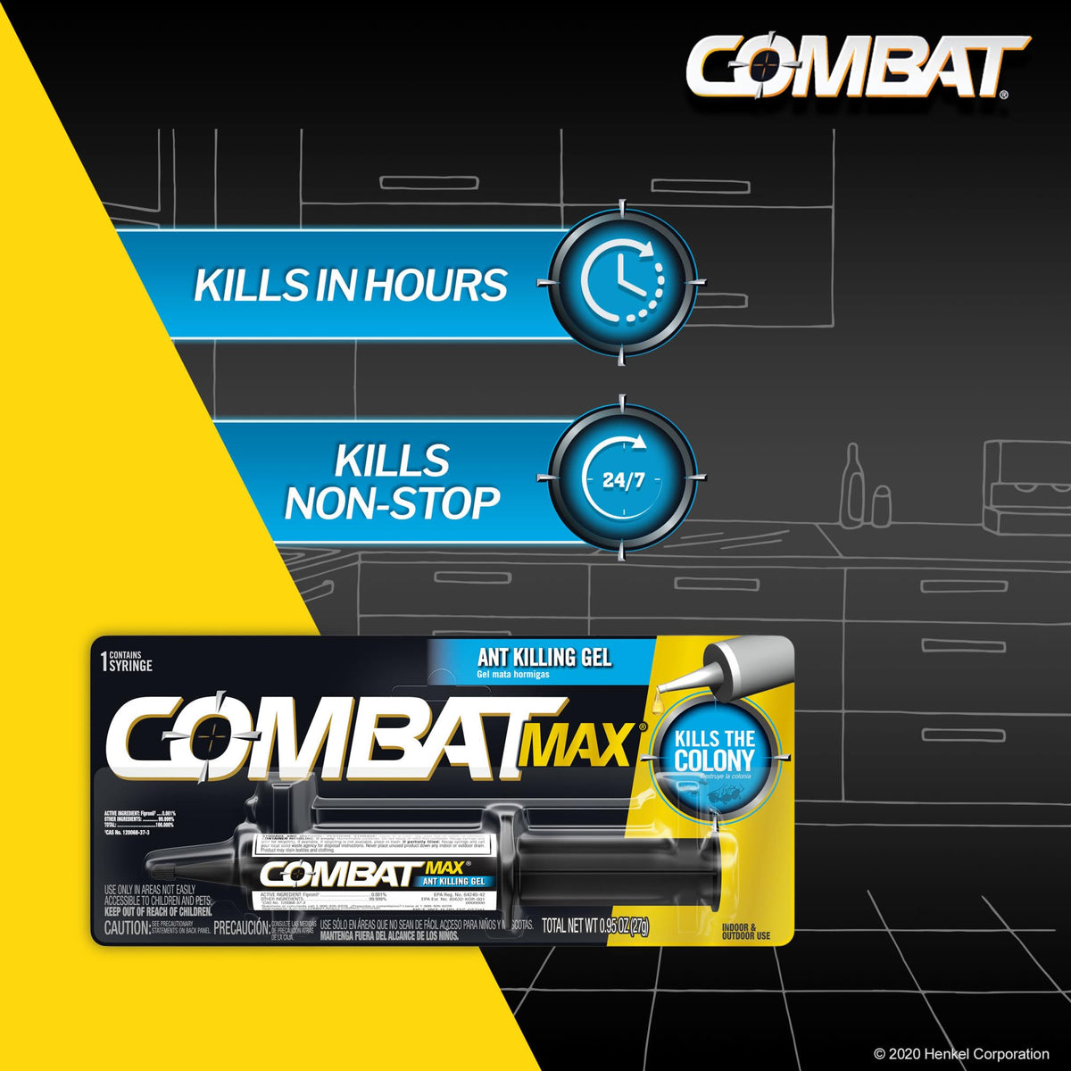 Combat Ant Killing Gel, 27 Gram B784