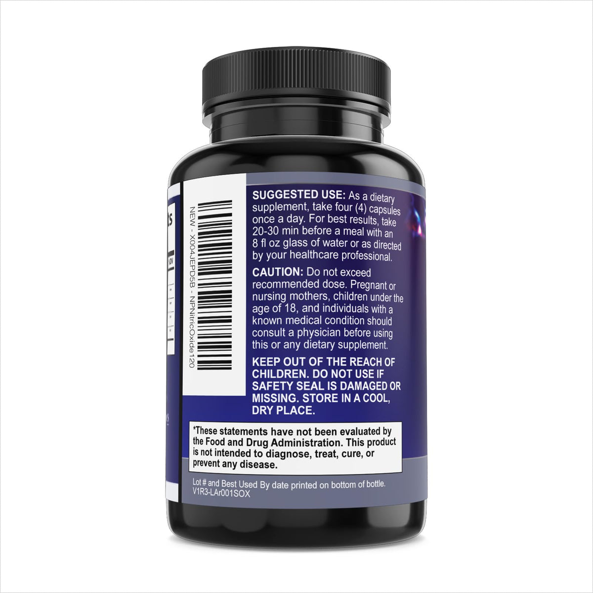 120 Capsules L-Arginine Citrulline Beta Alanine Nitric Oxide Booster N990451