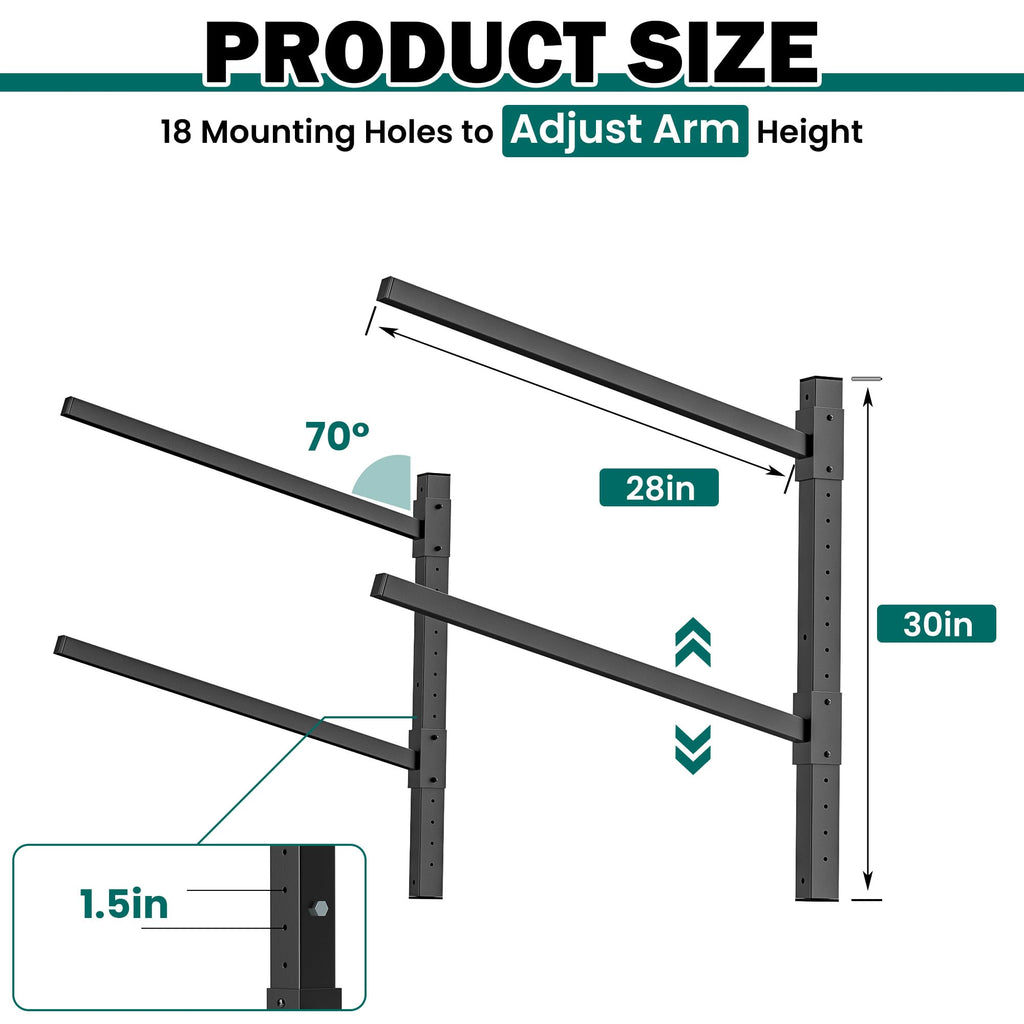 Wall Mounted Kayak Storage Rack J585