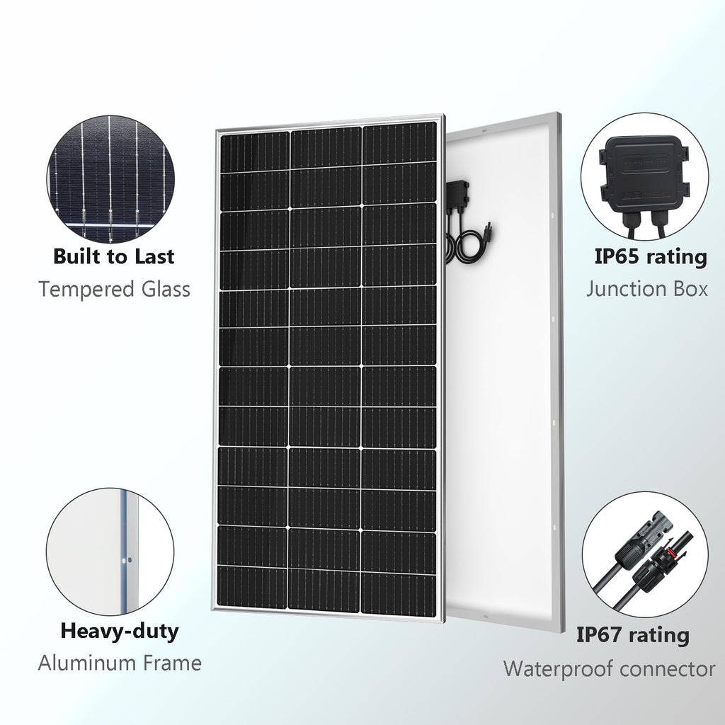 120 Watt 12Volt Solar Panel Starter Kit S786946