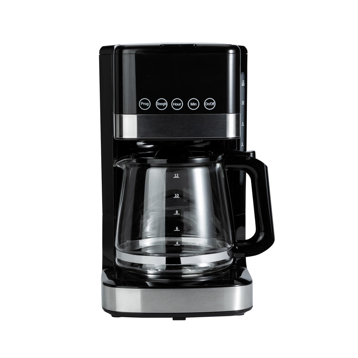 12 Cup Programmable Drip Coffee Maker with Glass Pot Y883