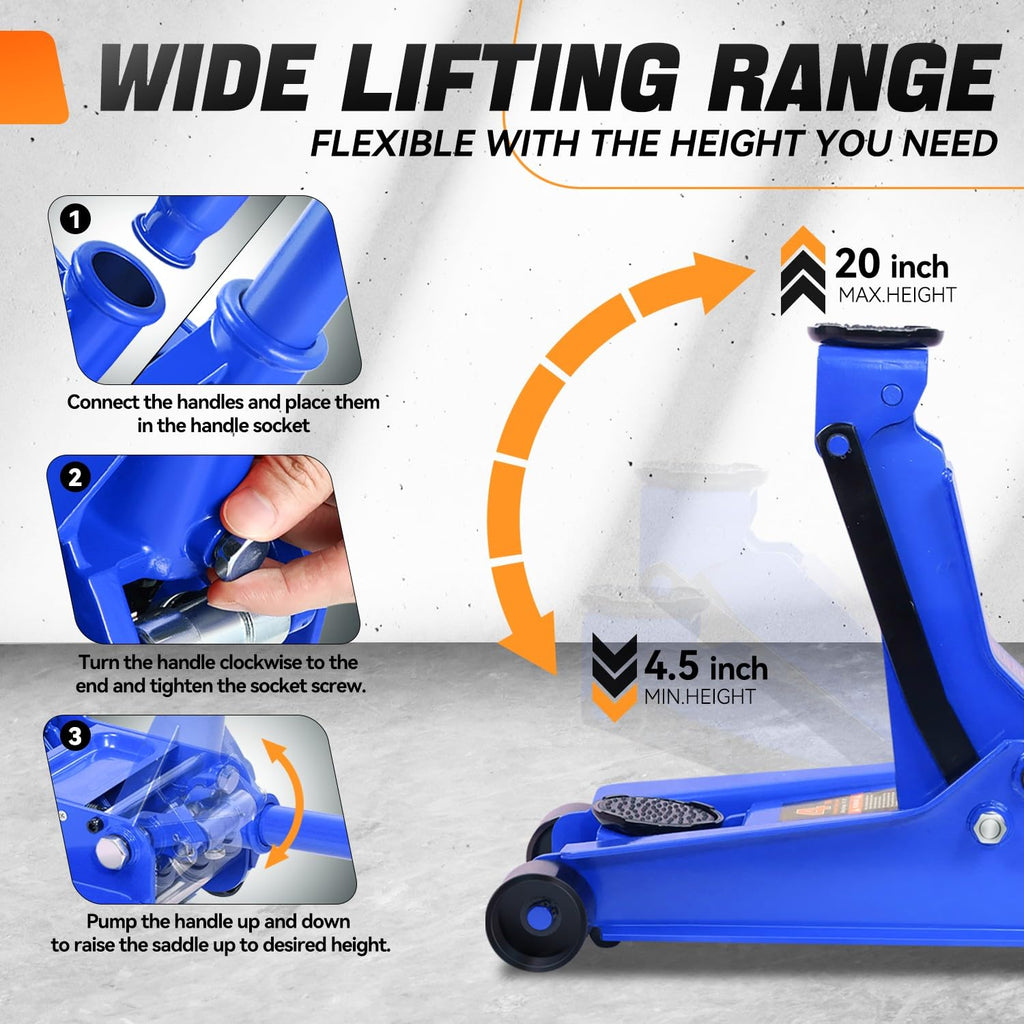 4 Ton Low Profile Floor Jack C5616