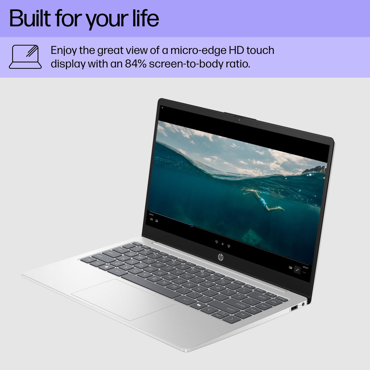 14 inch HD Touchscreen Laptop, AMD Ryzen 5, 8 GB RAM, 512 GB SSD, Windows 11 Home S677