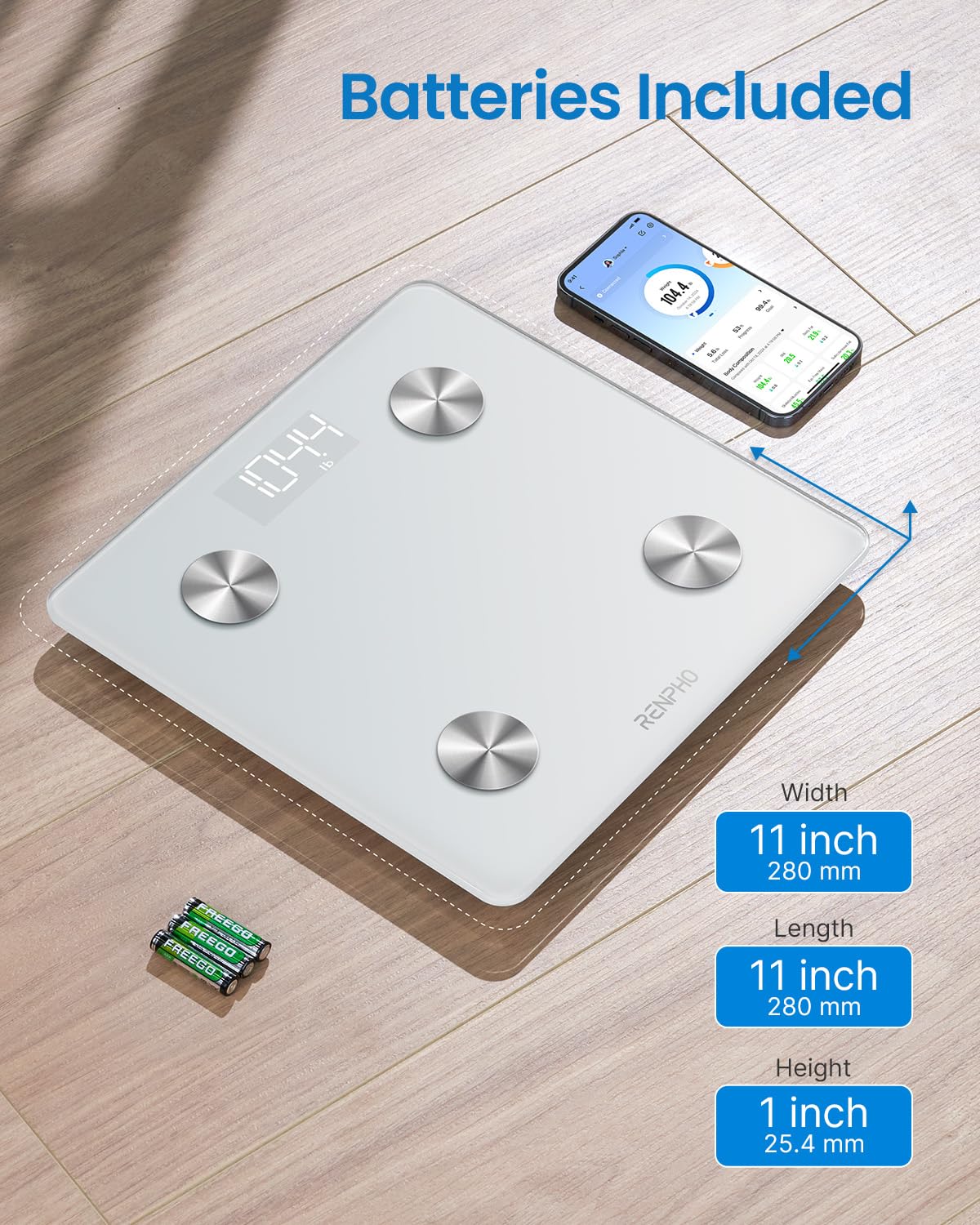 White Bluetooth Smart Scale J876719