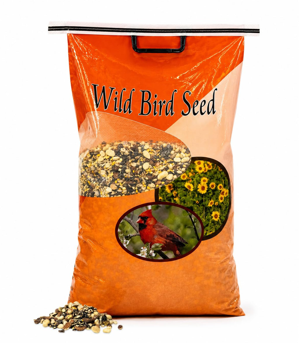 Bird Seed, 20 lb, Nut & Sunflower Seed Blend Y555