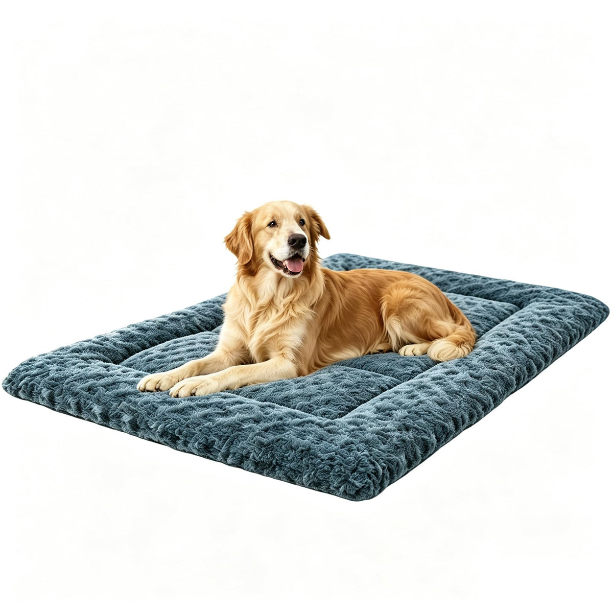 Washable Rose Velvet Dog Crate Mat X686502