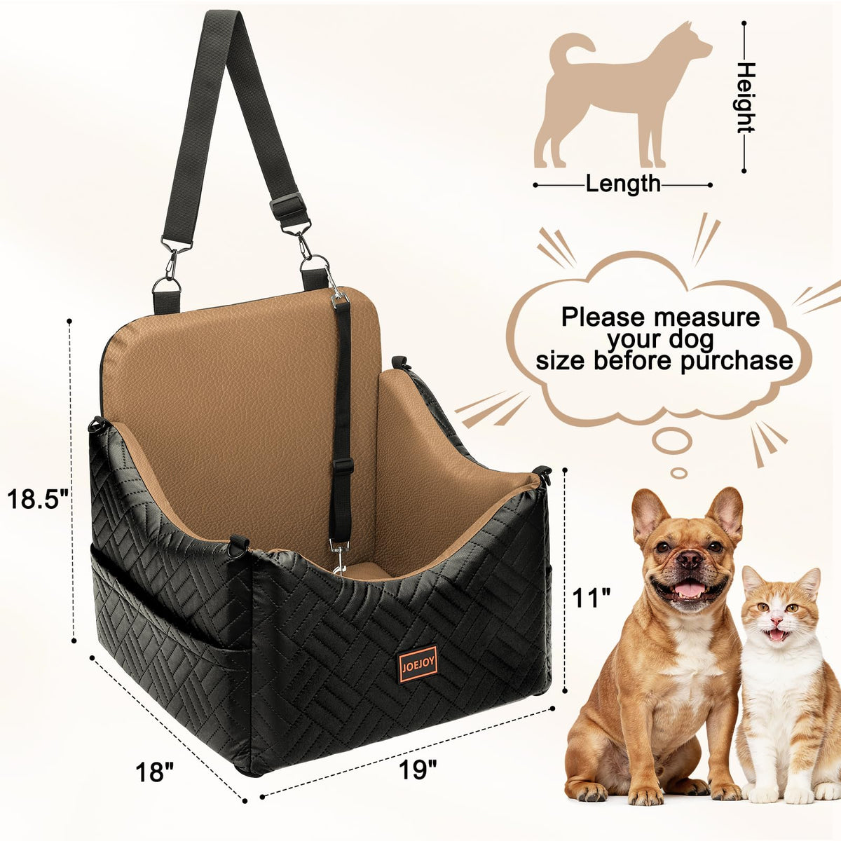 Waterproof PU Leather Dog Car Seat with Safety Belt V144657