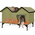 Weatherproof Outdoor Heated Cat House Z6860