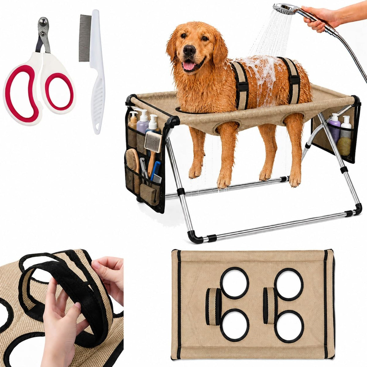 Foldable Pet Bathing Stand Hammock O500099
