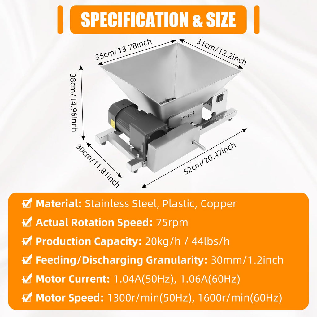 4L Stainless Steel Electric Fruit Crusher J994699