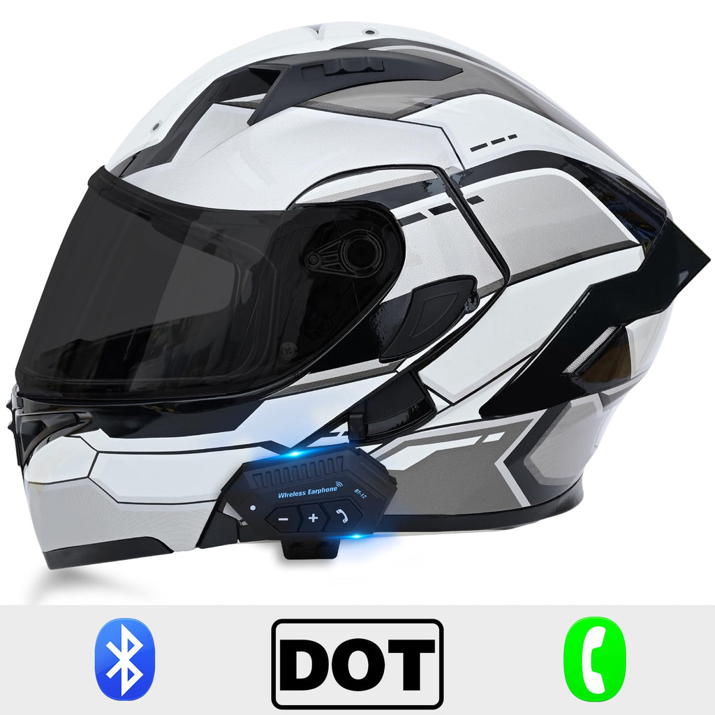 DOT Approved Flip Up Full Face Modular Motorcycle Helmet with Dual Visor M951