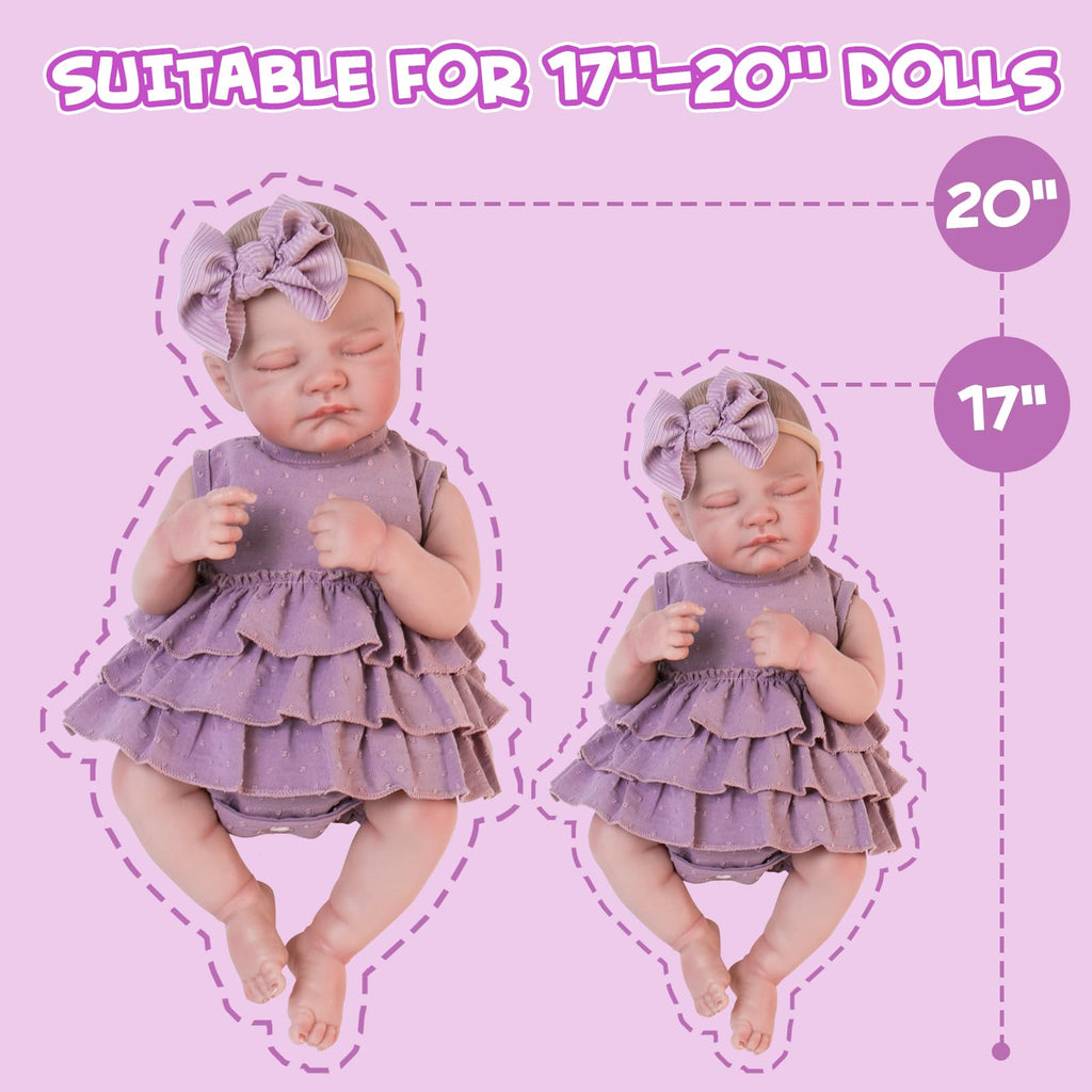 20 Inch Purple Dress Doll Clothing Set G8564