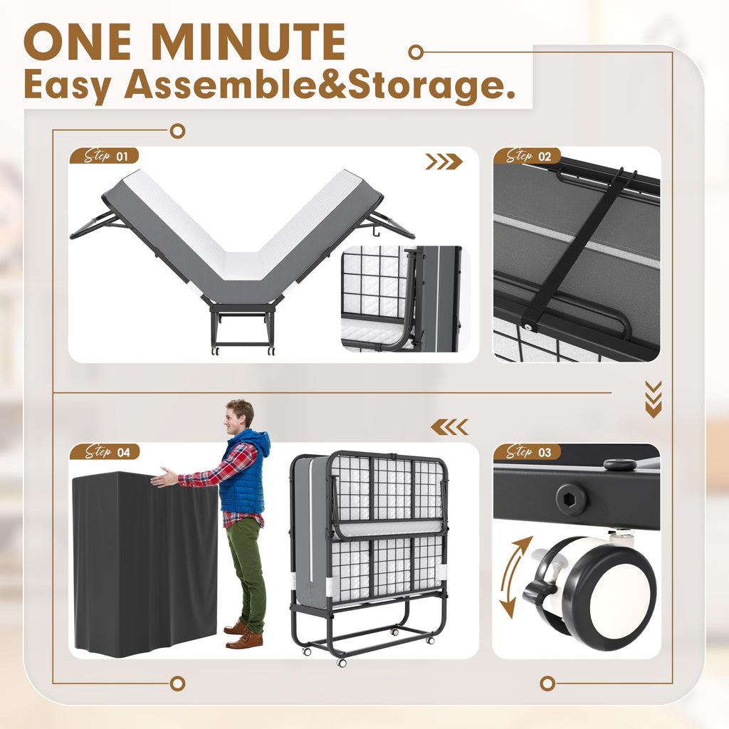 Folding Bed with 5” Mattress R321688