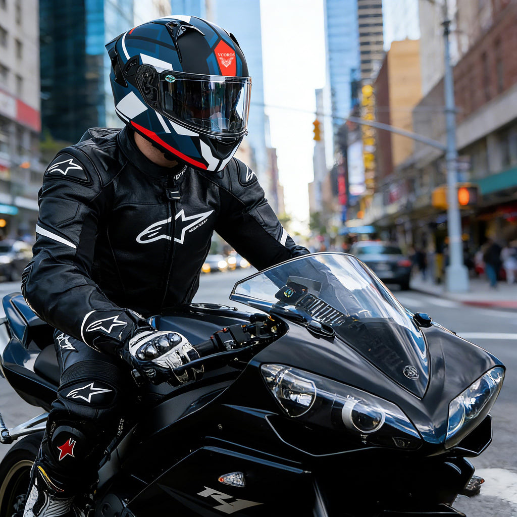 Full Face Dual Visor Motorcycle Helmet M635598