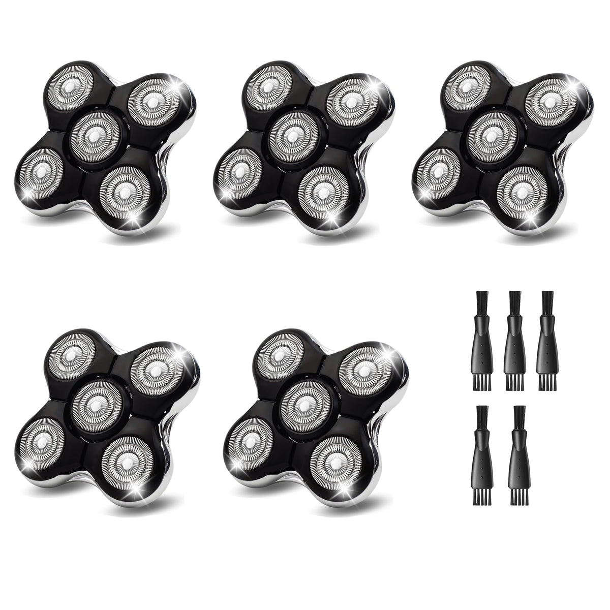 5 Pack Dual Track Shaver Replacement Blades J398