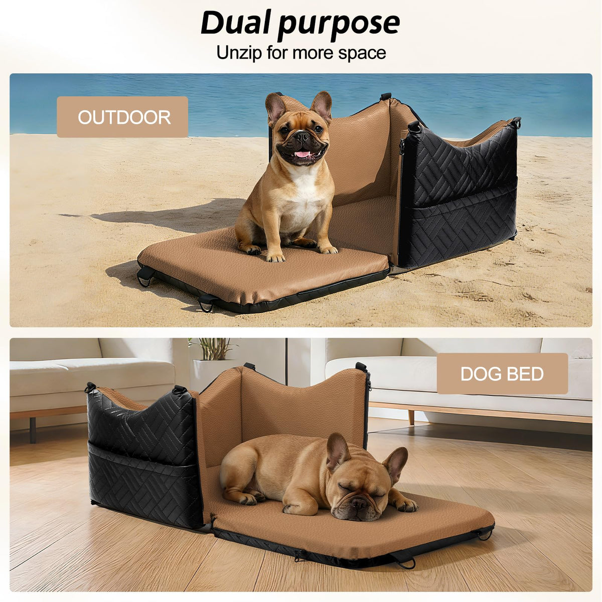 Waterproof PU Leather Dog Car Seat with Safety Belt V144657