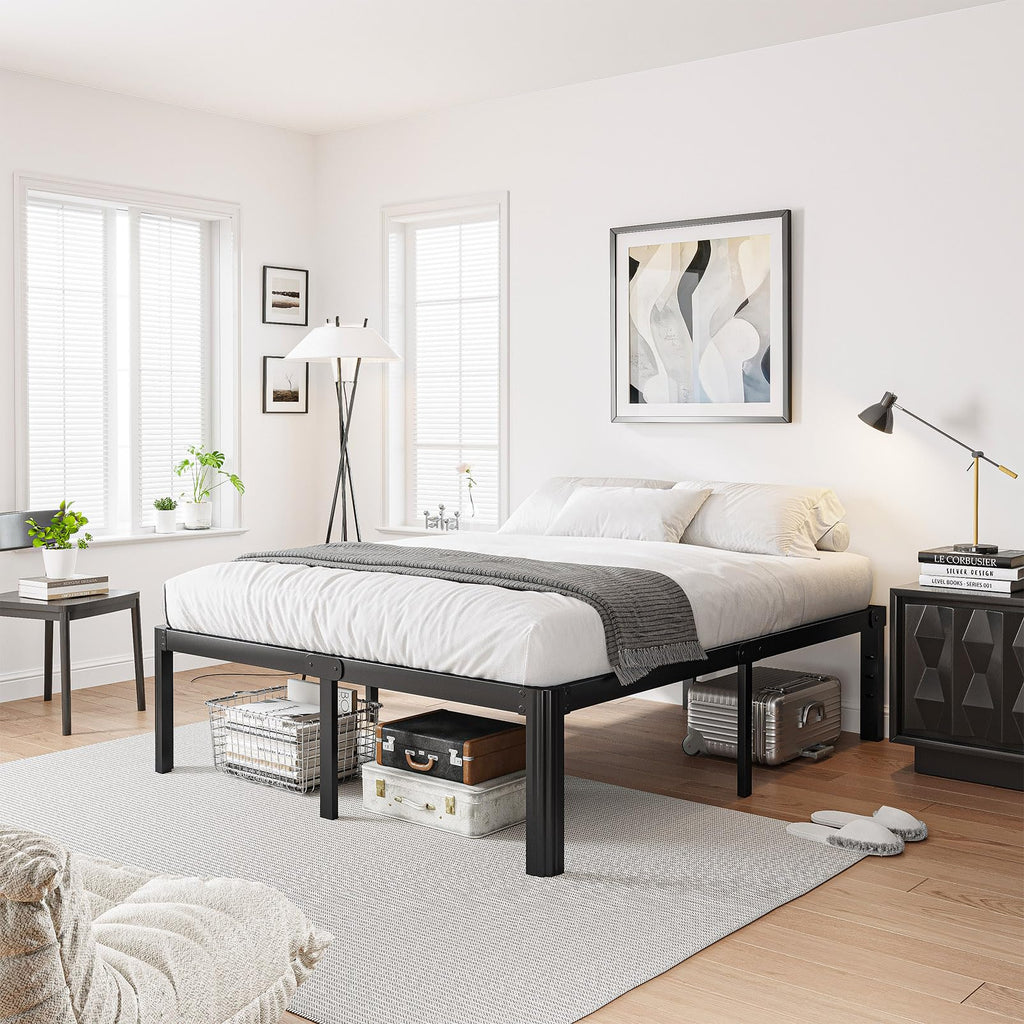 18 Inch High Platform Queen Bed Frame C238
