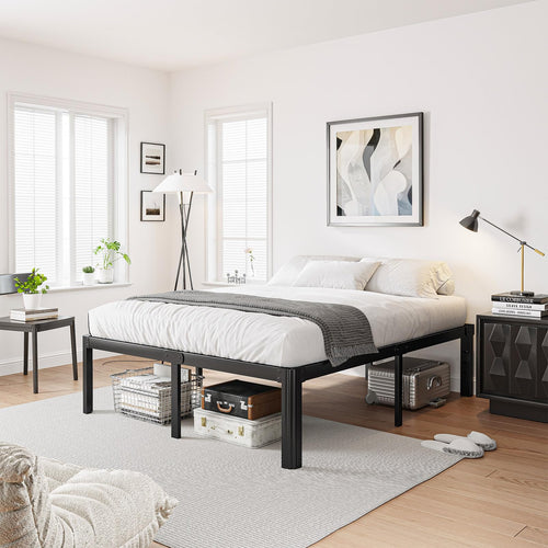 18 Inch High Platform Queen Bed Frame C238