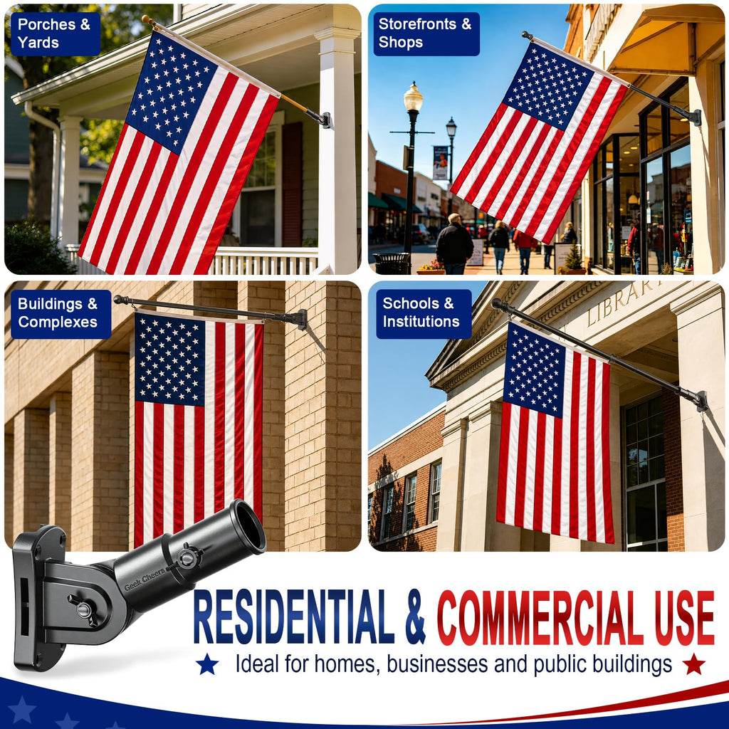 Heavy Duty Stainless Steel Flag Pole Holder U309978