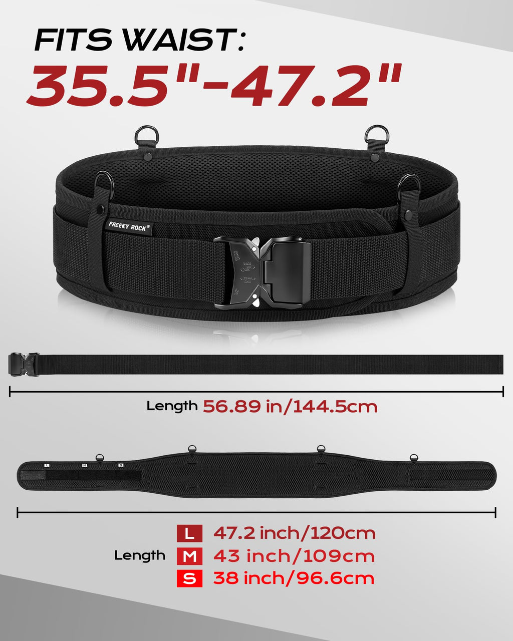Padded Tool Belt with D Ring O2511