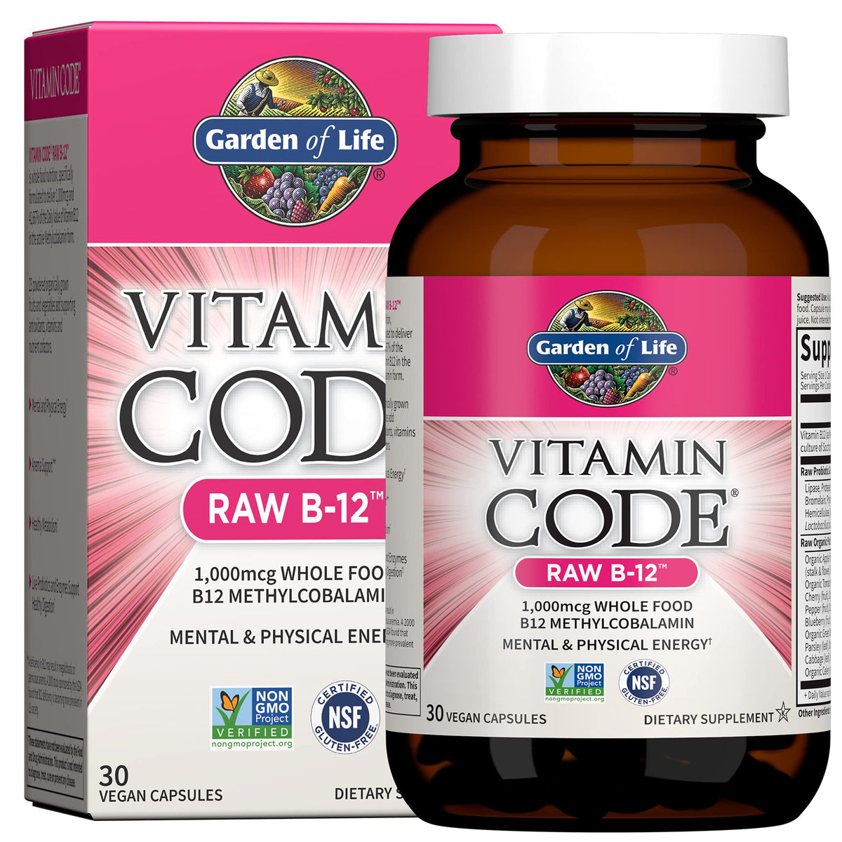 Vegan B-12 Methylcobalamin 30 Capsules X977061