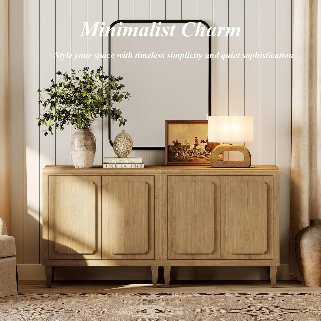 Wood TV Stand with Storage S3333
