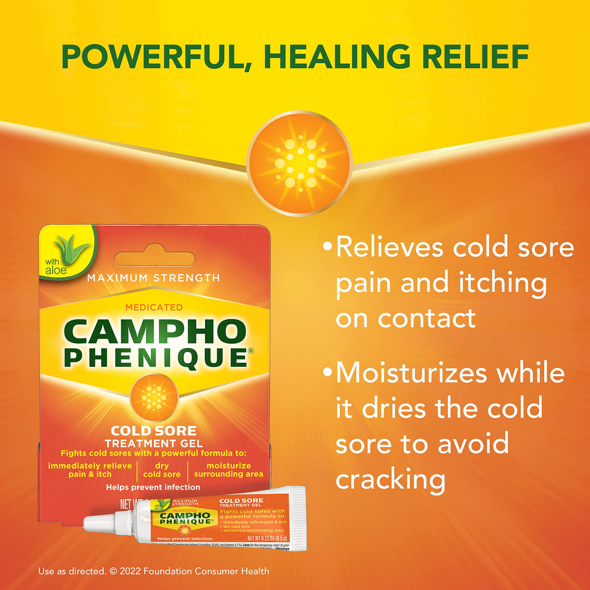 Cold Sore Treatment Gel 0.23 Oz P809