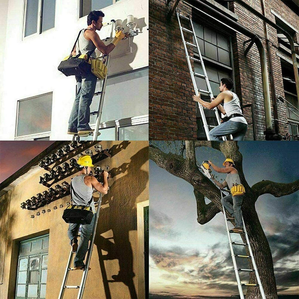 Collapsible Telescoping Ladder 20.5FT Aluminum Lightweight 330LB Capacity V81803