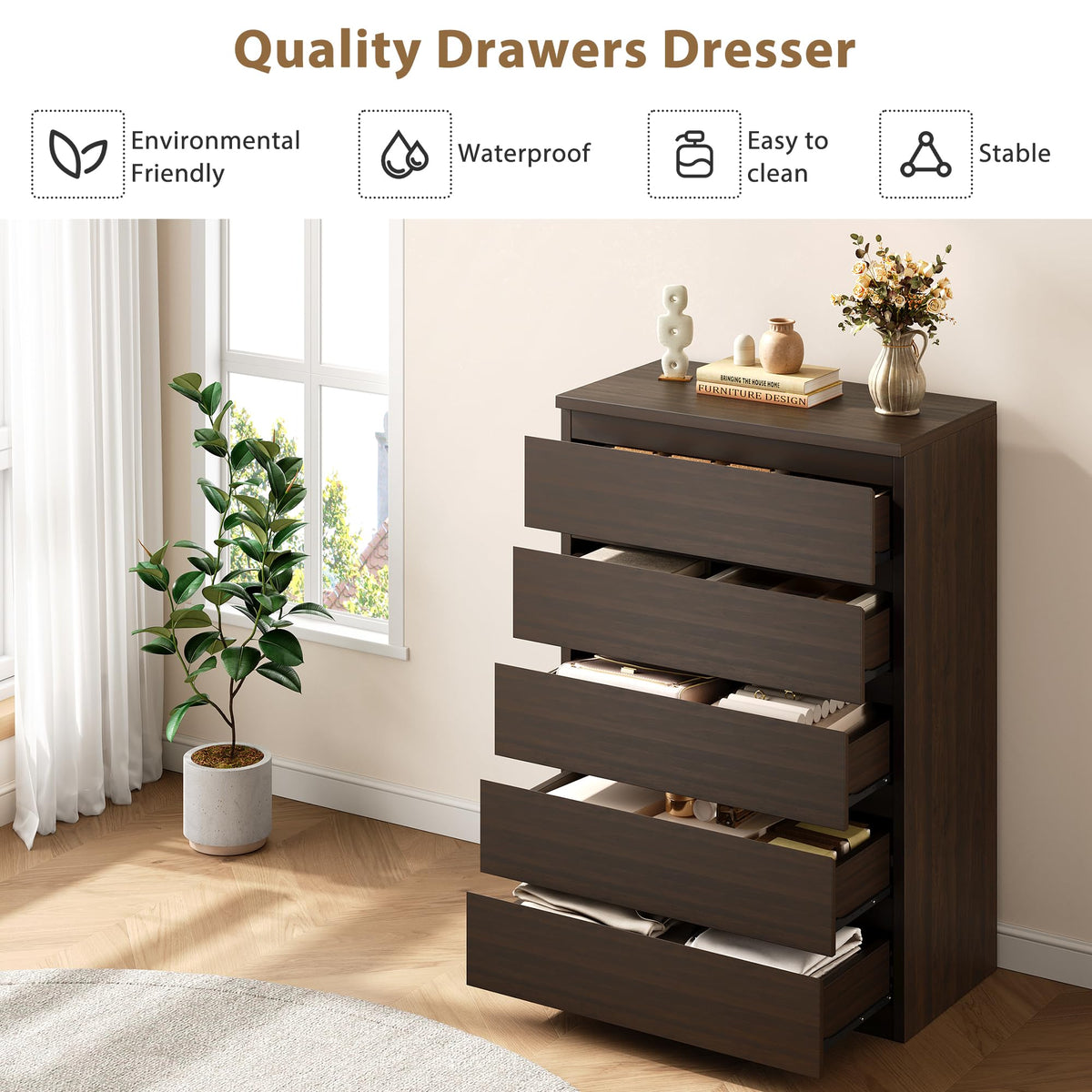 5 Drawer Dresser C907