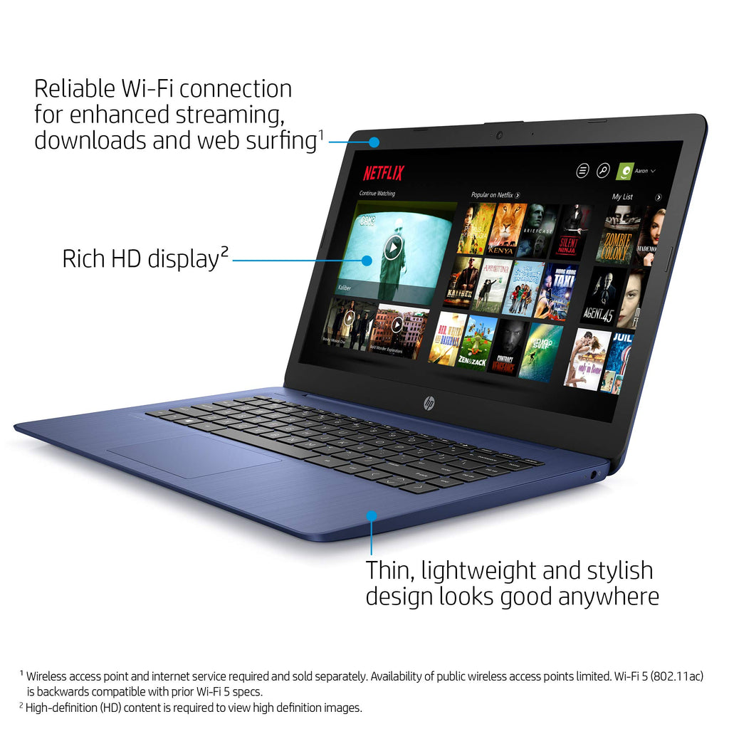 14-inch Laptop, Intel Celeron N4000, 4 GB RAM, 32 GB eMMC, Royal Blue S6728