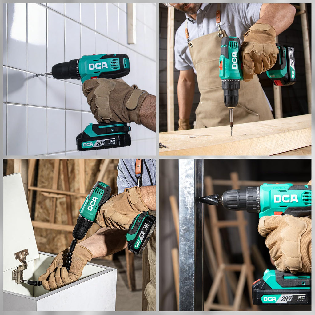 Cordless Drill Set 354 in-lbs 3/8" Keyless Chuck 20V Q162
