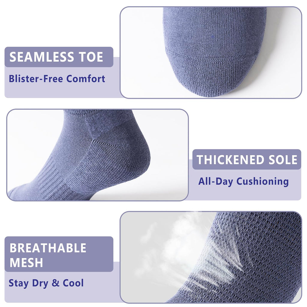 Viscose from Bamboo Crew Socks, 3 Pairs P73802